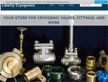 Tablet Screenshot of libertycryogenics.com